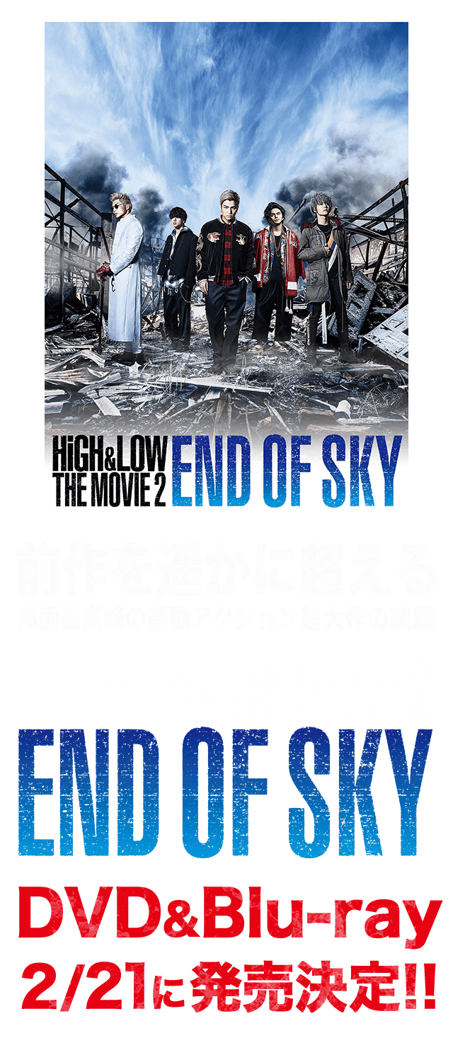 Blu-ray★HiGH & LOW THE MOVIE 2～END OF SK